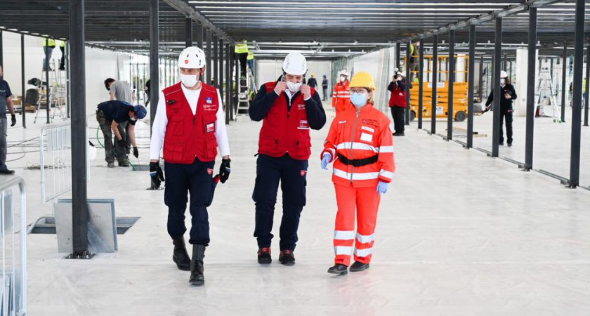 Le nouvel hôpital Covid de Civitanova, réalisé par le Corps italien de secours de l’Ordre de Malte, a été livré à la Région des Marches