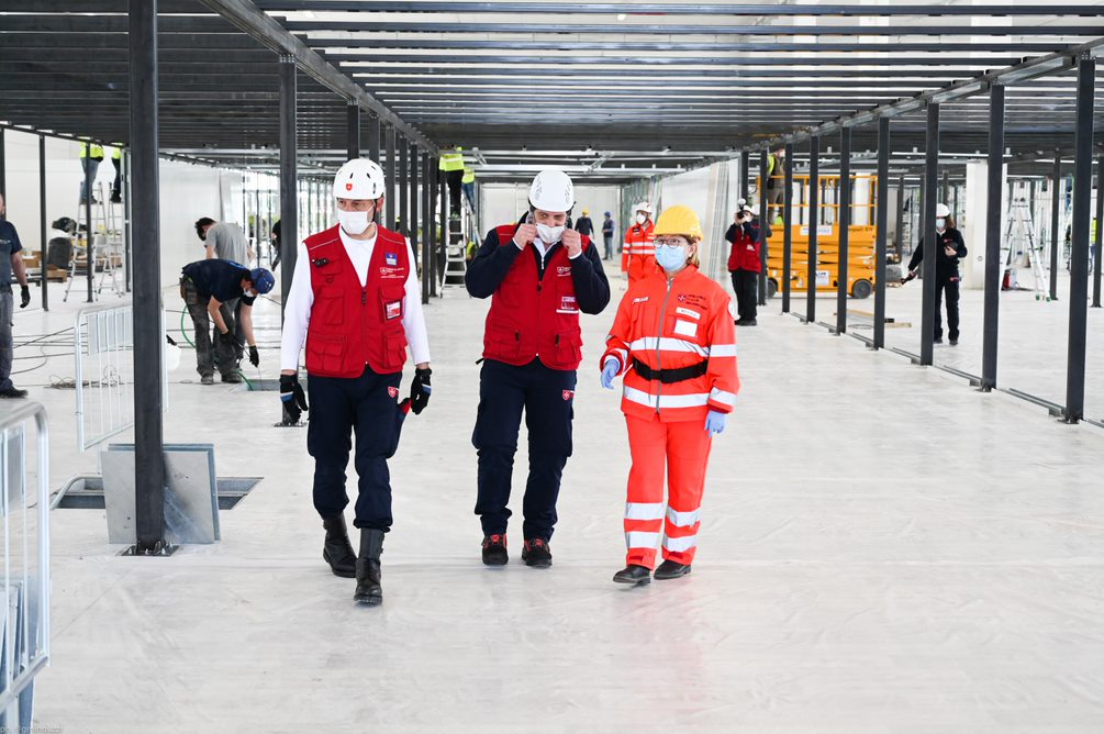 Le nouvel hôpital Covid de Civitanova, réalisé par le Corps italien de secours de l’Ordre de Malte, a été livré à la Région des Marches