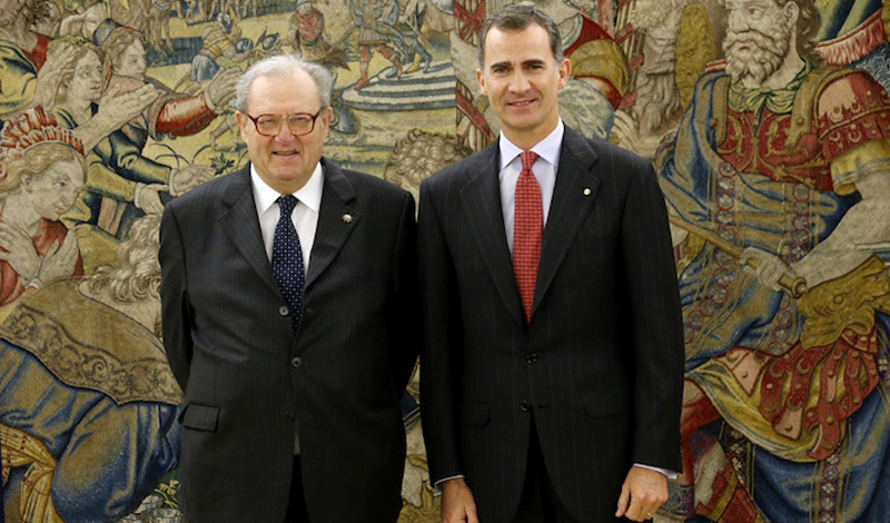 Felipe VI reçoit Fra’ Matthew Festing à Madrid