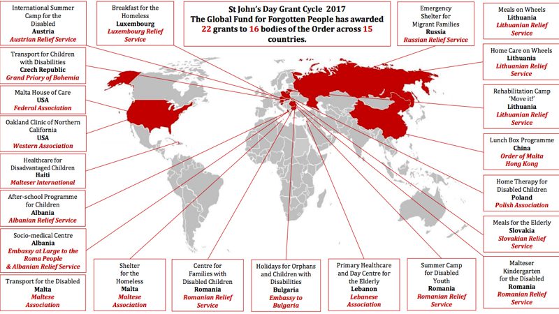 Il Fondo globale i dimenticati assegna 22 sovvenzioni