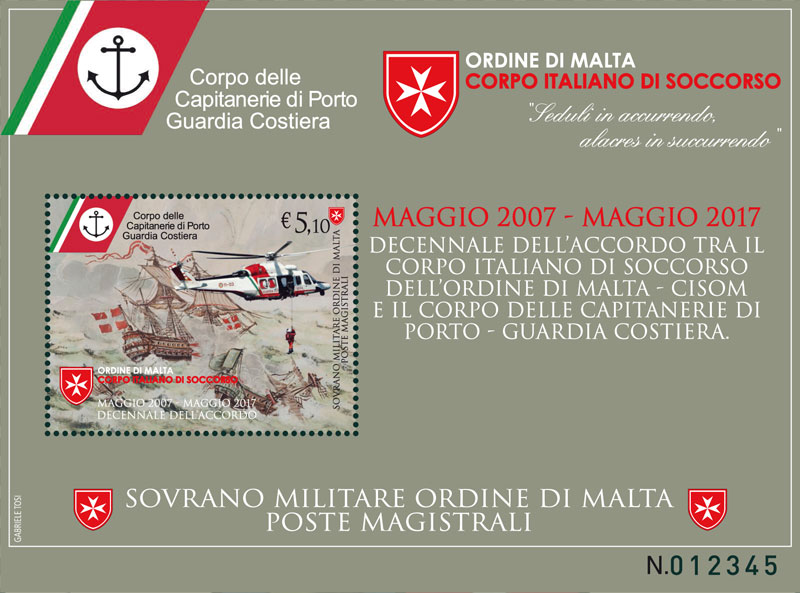 Decennale dell’accordo tra il Corpo italiano di soccorso dell’Ordine di Malta – Cisom e il Corpo delle capitanerie di Porto – Guardia Costiera