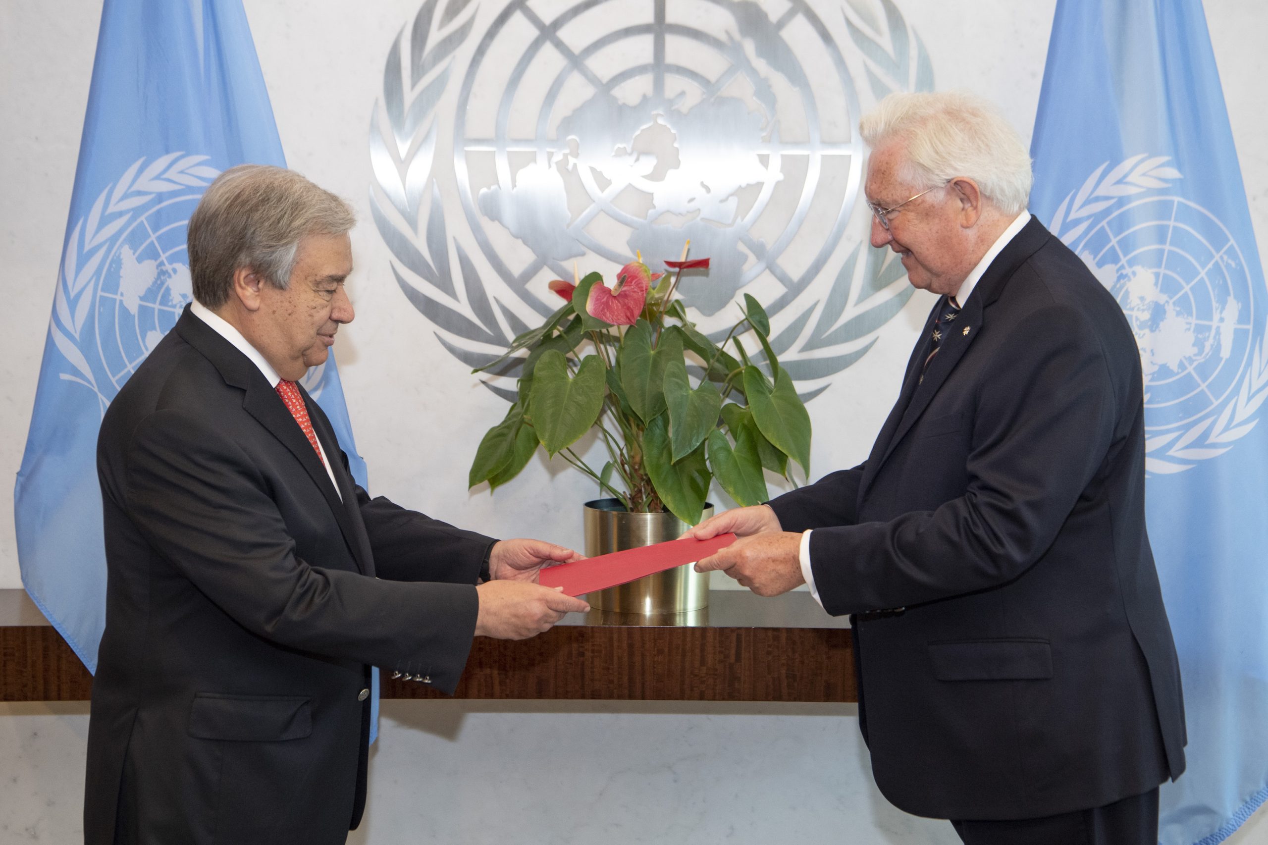 Presentation of Credentials by the Amb. Paul Beresford-Hill to the UN Secretary General