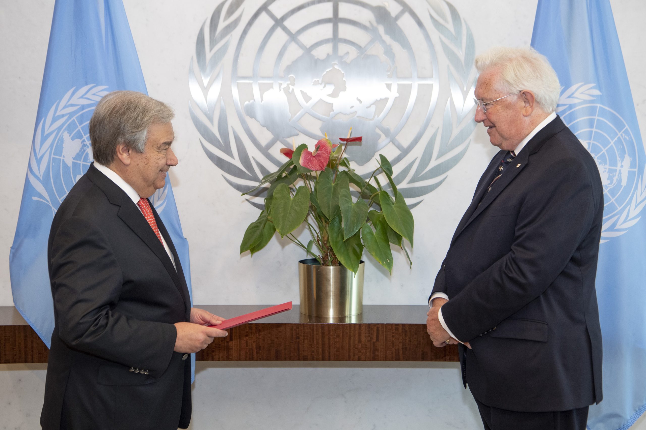 Presentazione delle credenziali dell’Amb. Paul Beresford-Hill al Segretario Generale delle Nazioni Unite