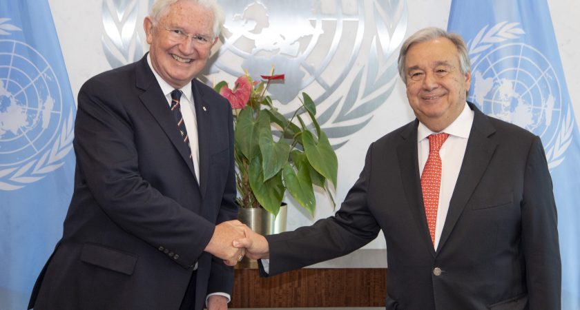 Presentation of Credentials by the Amb. Paul Beresford-Hill to the UN Secretary General