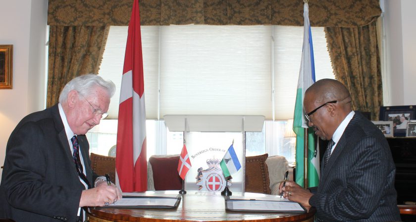 Aufnahme diplomatischer Beziehungen zum Königreich Lesotho