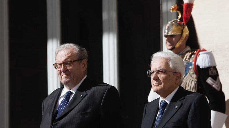 Der Großmeister wird vom Präsidenten der italienischen Republik im Quirinalspalast empfangen