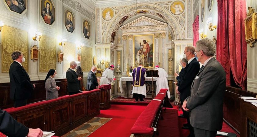 Messe zum Gedenken an Fra‘ Giacomo Dalla Torre, 80. Großmeister