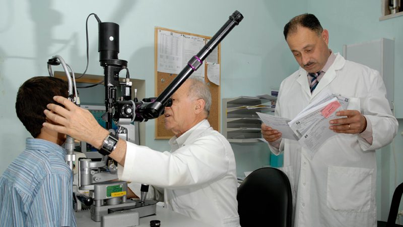 Augenärztliche Ambulanzklinik eröffnet in Muristan, Jerusalem.  Hier wurde schon das erste Hospital des Ordens im 12.Jahrhundert eingerichtet