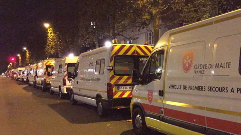 Ordre de Malte France medical teams on the ground after the Paris attacks