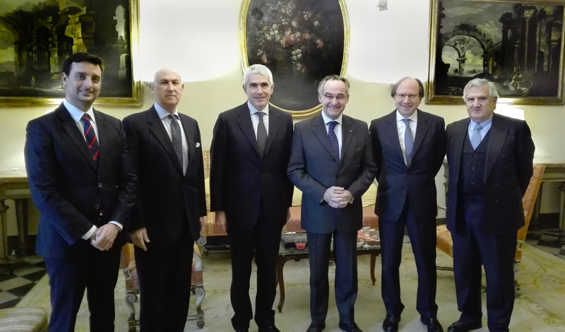 El presidente Casini recibido en la embajada de la Orden de Malta ante Italia