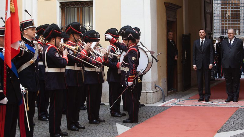 El presidente de la República de Eslovenia, recibido por el Gran Maestre de la Soberana Orden de Malta