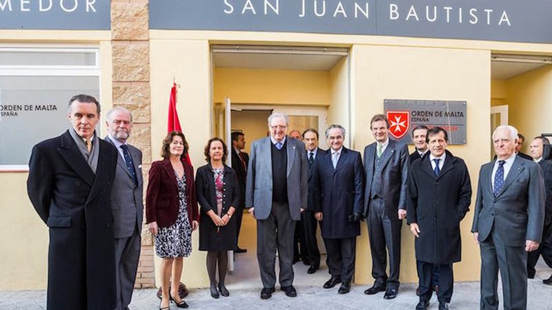 El Gran Maestre inaugura un nuevo comedor social en Madrid