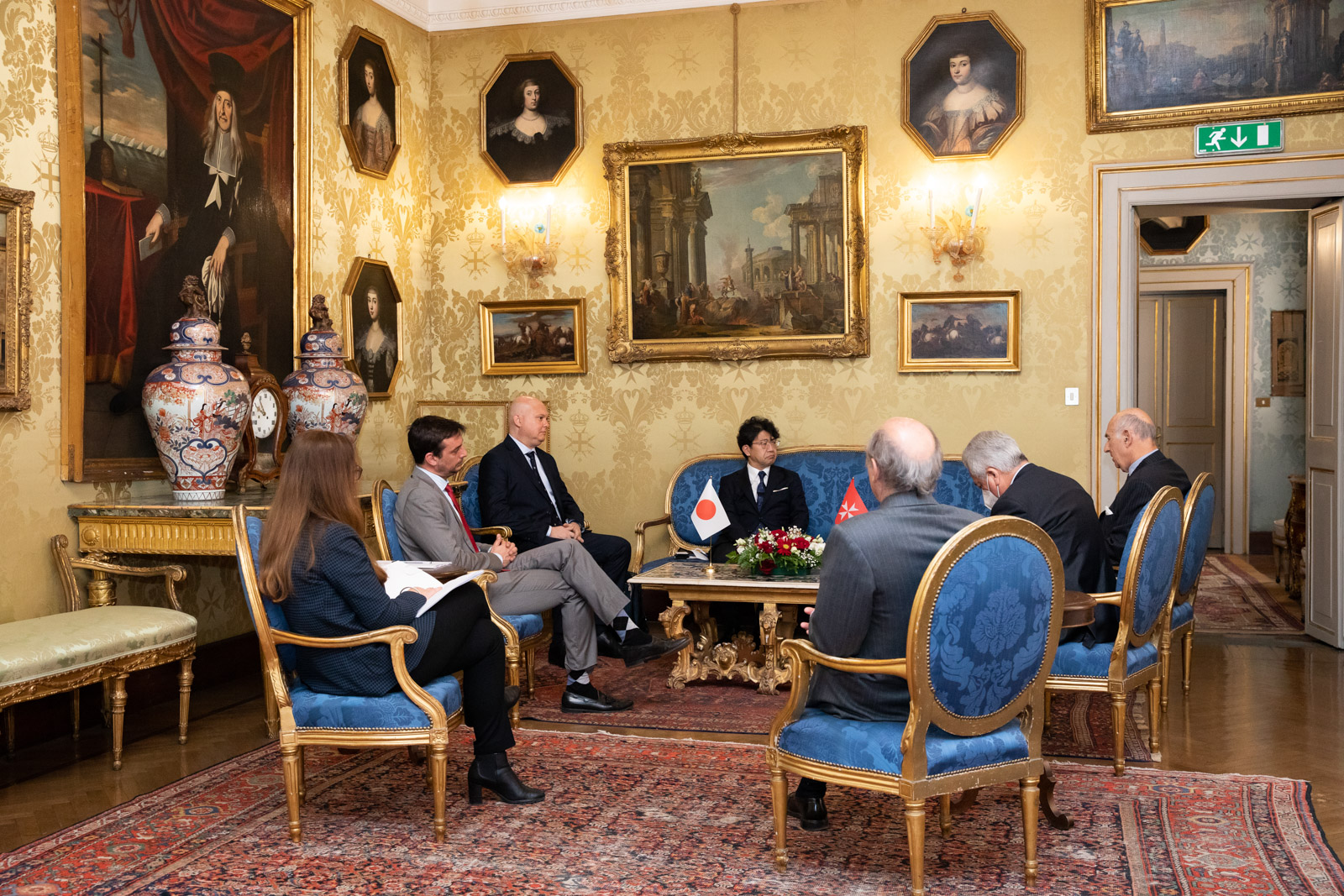 Visita de la Fundación Sasakawa para la Paz a la Orden de Malta