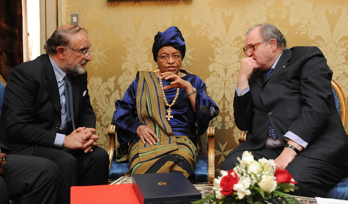 Official visit of the President of Liberia to the Sovereign Order of Malta