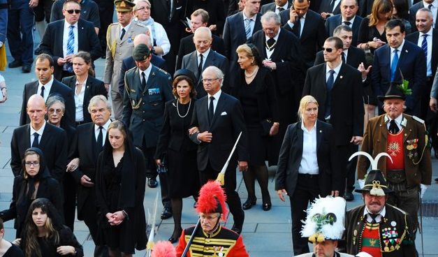 The Grand Master at the funeral of Otto von Habsburg