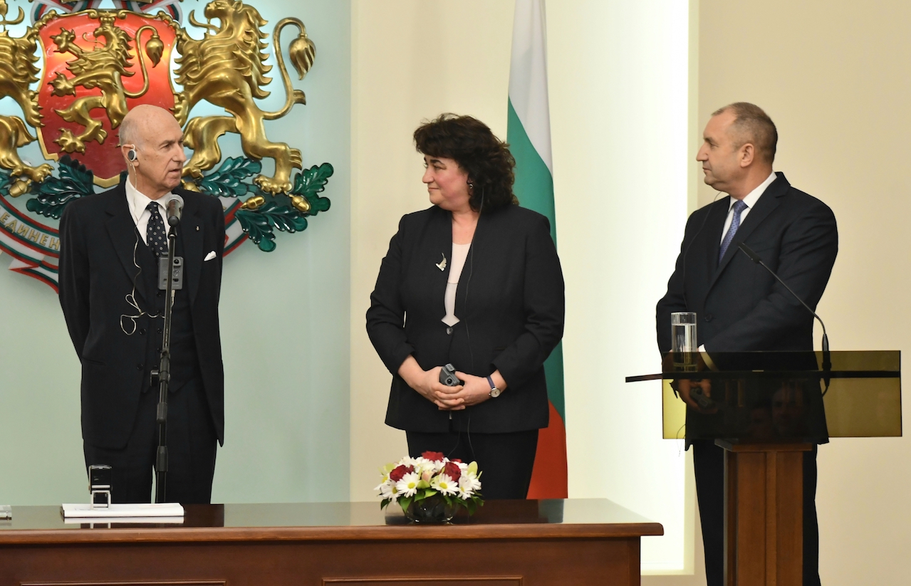 Grand Master Fra’ Giacomo Dalla Torre on a State Visit to the Republic of Bulgaria. President Radev: “Your work is a source of inspiration”.