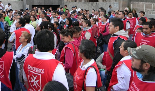 Krankenwallfahrt des Malteserordens zum heiligtum unserer lieben frau von Guadalupe in Mexiko