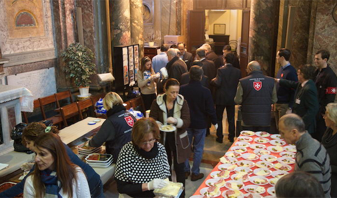 Christmas Lunch for the Needy in Rome