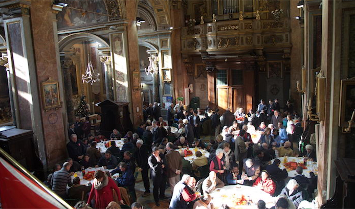 Christmas Lunch for the Needy in Rome