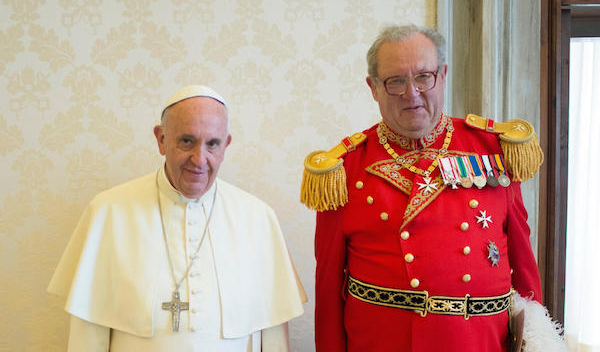 Grand Master Fra’ Matthew Festing Audience with Pope Francis