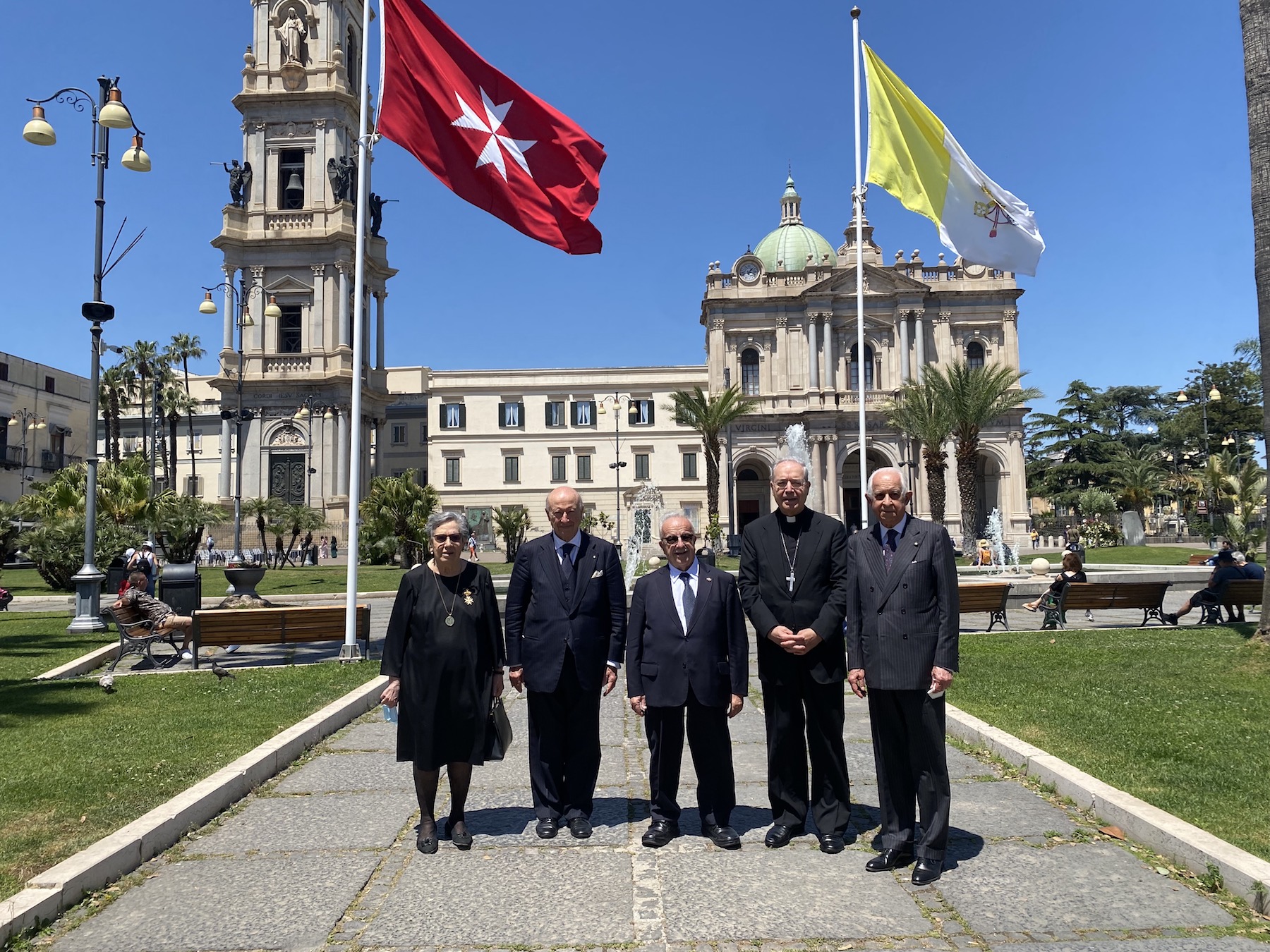 Le Lieutenant de Grand Maître en visite à Naples et Pompéi