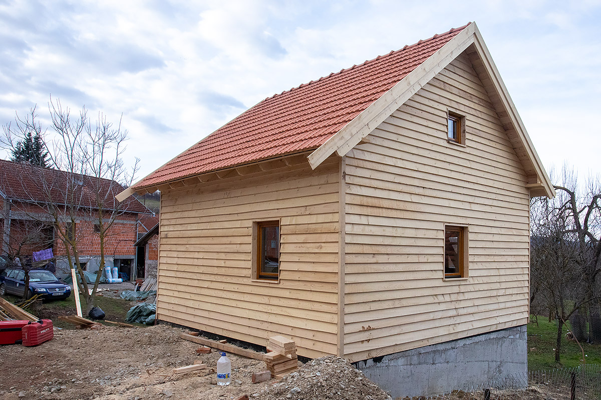 Wooden houses for the earthquake victims in Croatia