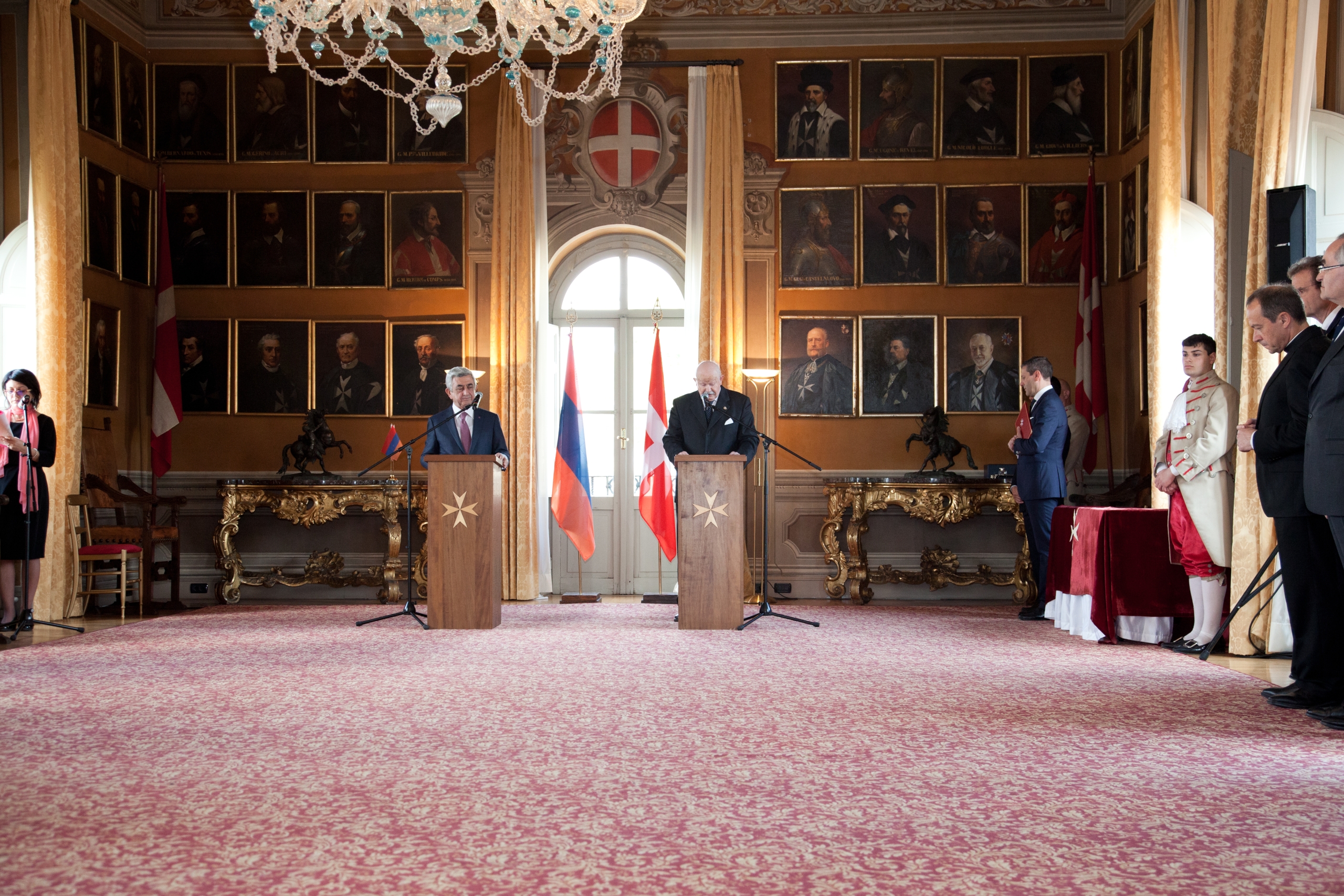 Official Visit of the President of Armenia received by the Lieutenant of the Grand Master Fra’ Giacomo Dalla Torre