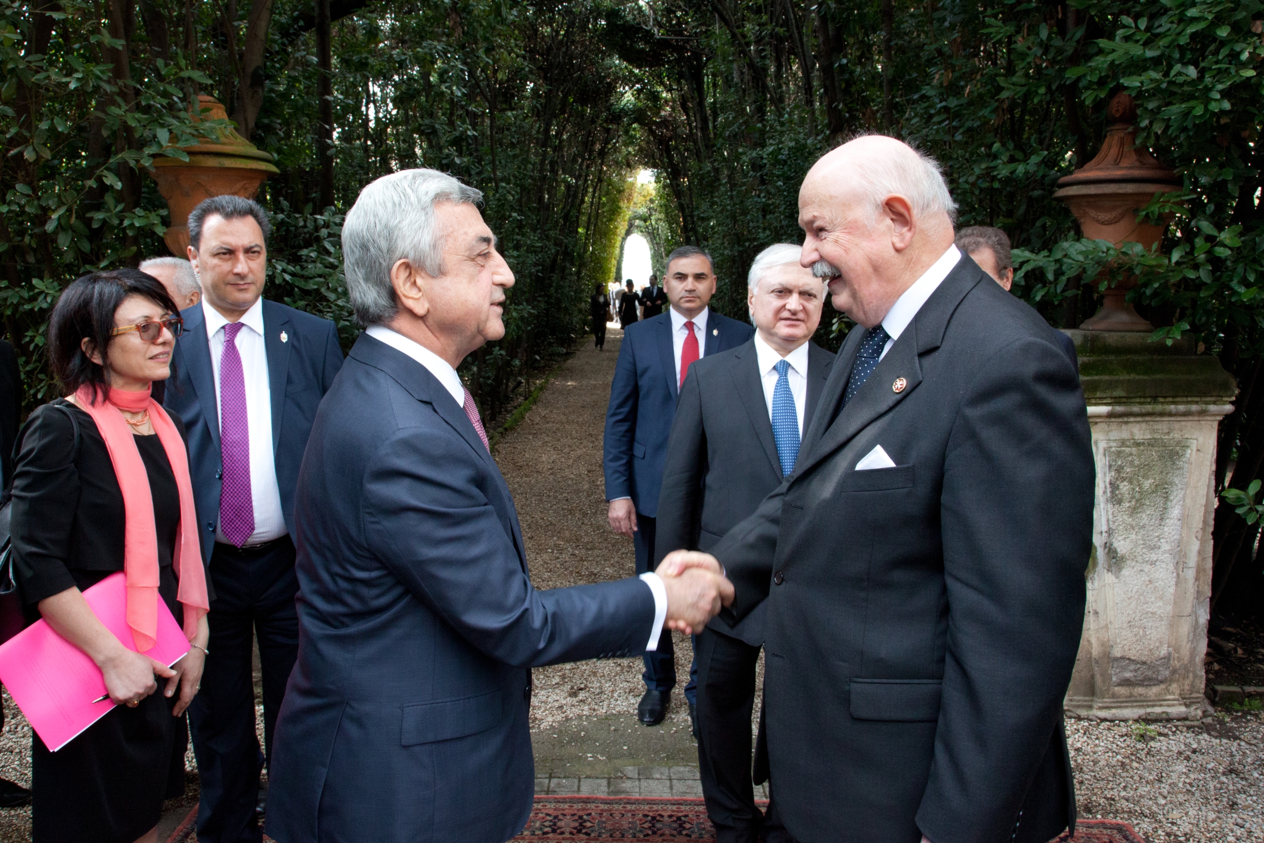 Official Visit of the President of Armenia received by the Lieutenant of the Grand Master Fra’ Giacomo Dalla Torre
