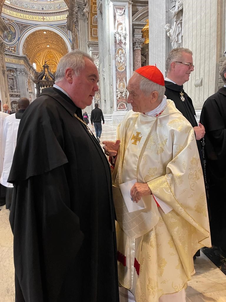 Il Luogotenente di Gran Maestro alla canonizzazione del vescovo Scalabrini