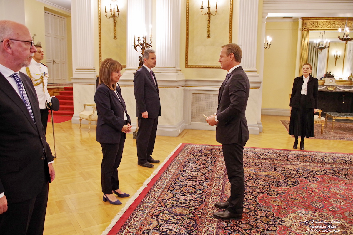 El primer Embajador de la Orden de Malta ante Grecia presenta sus cartas credenciales