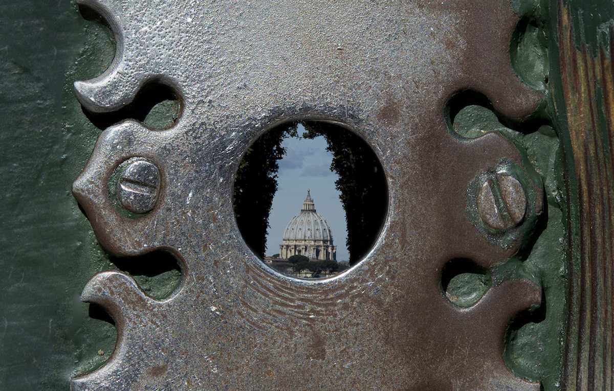 La Basilica di San Pietro vista dal buco della serratura