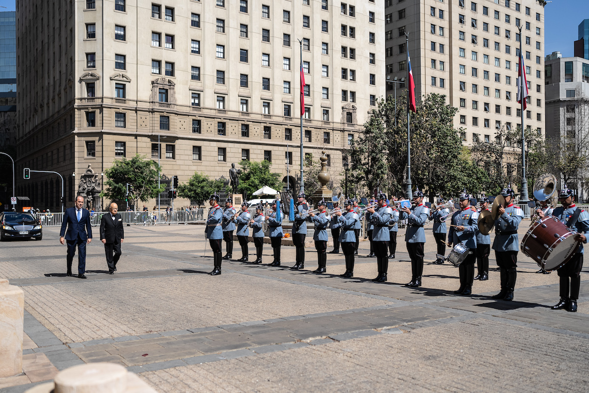 The Ambassador of the Sovereign Order of Malta to Chile presents his letters of credence