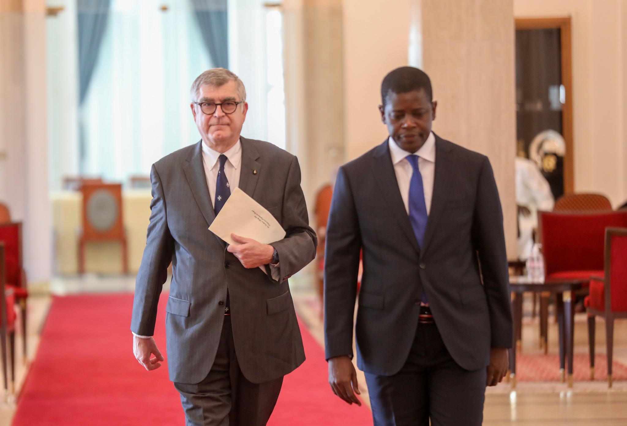 The Ambassador of the Sovereign Order of Malta to Senegal presents his letters of credence