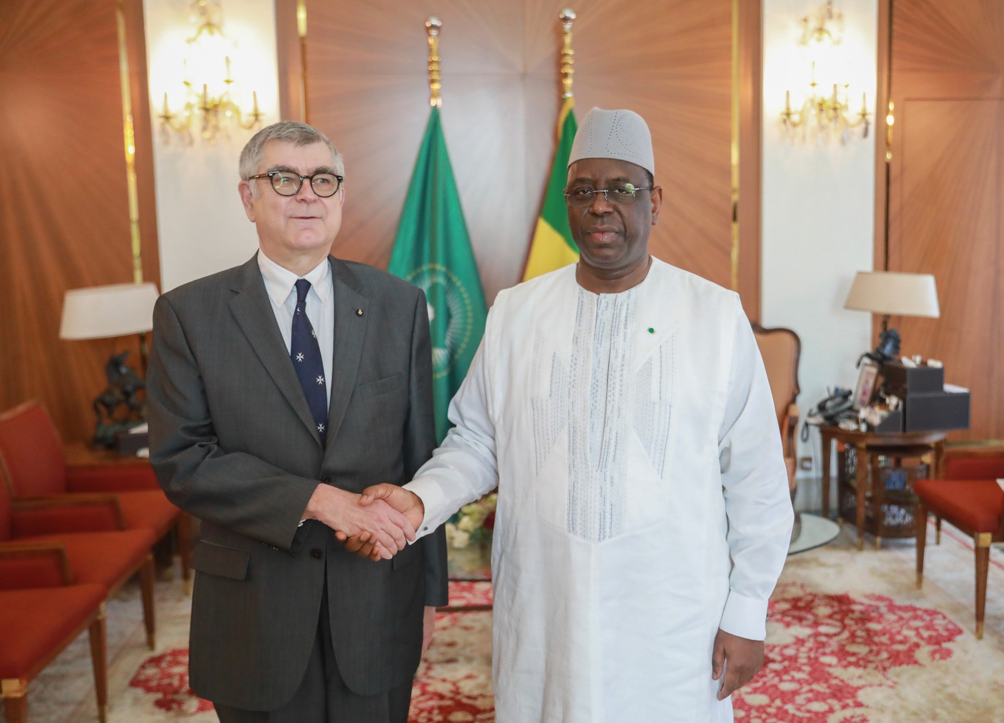 The Ambassador of the Sovereign Order of Malta to Senegal presents his letters of credence