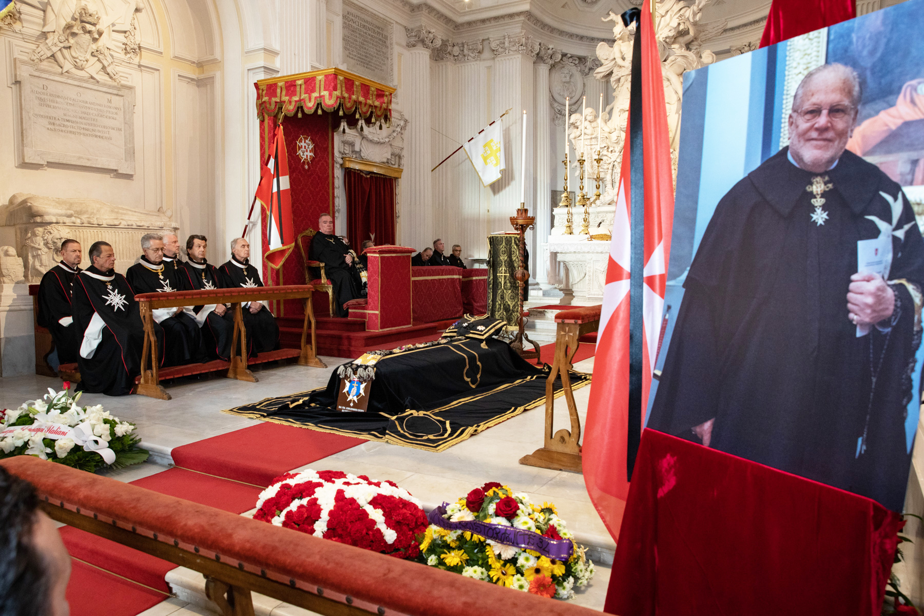 Funeral del Gran Prior de Roma, Frey John Edward Critien, en Santa María de Aventino