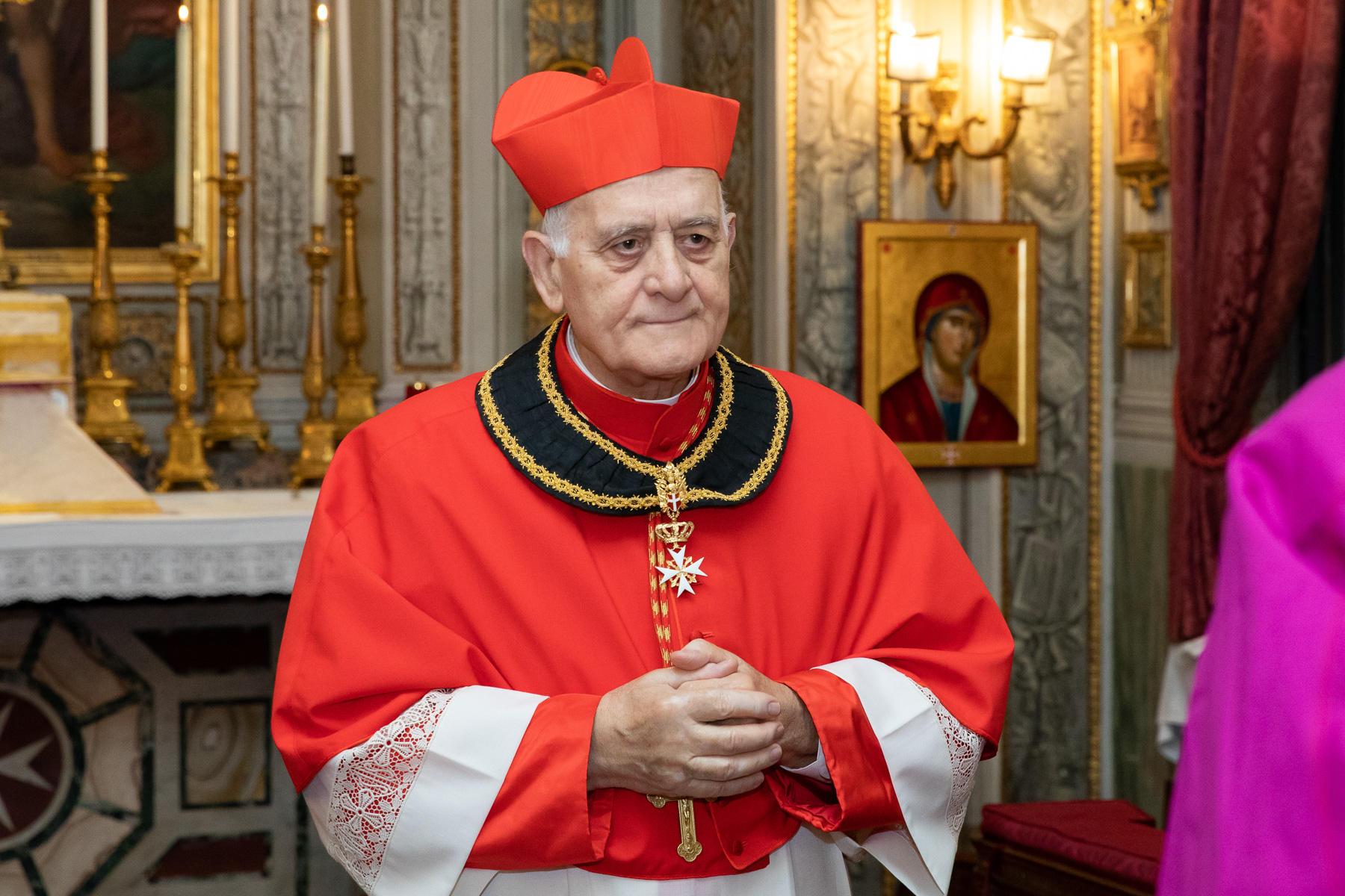 Cardinal Fortunato Frezza Bailiff of the Sovereign Order of Malta