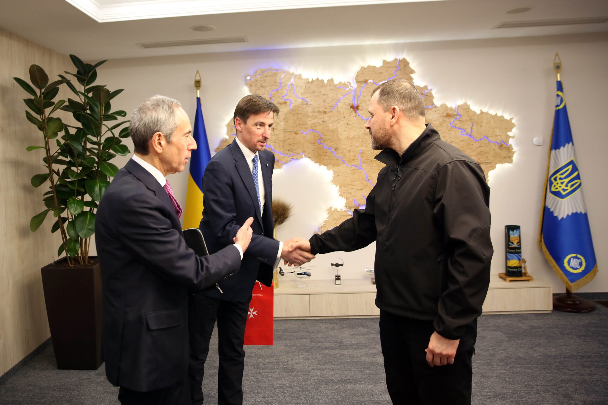 Treffen mit dem Innenminister der Ukraine