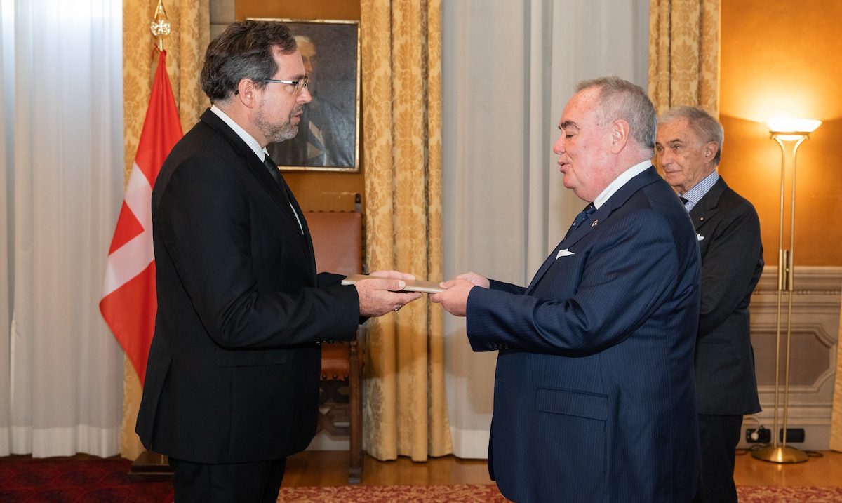 Bilateral Relations Order of Malta - Grand Master Dunlap Ambassador Credentials