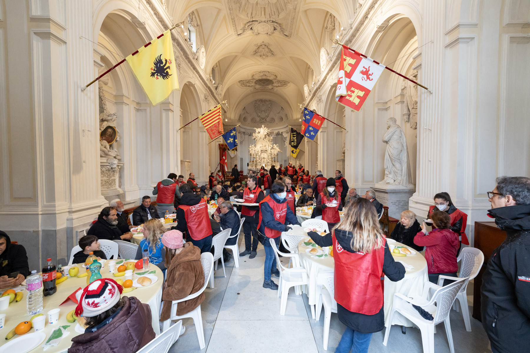 Il pranzo di Pasqua per gli assistiti di Roma