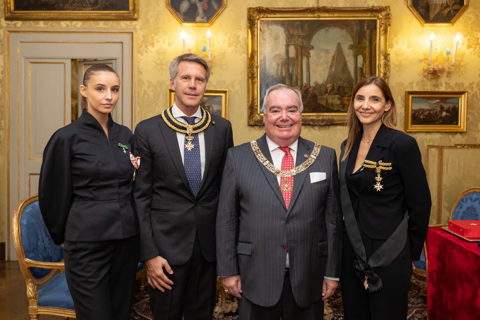 Grand Master receives Collar of the Most Holy Annunciation Order