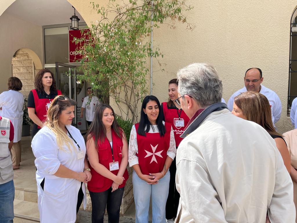 Der Großhospitalier besucht im Libanon einige der landesweit wichtigsten Projekte des Malteserordens