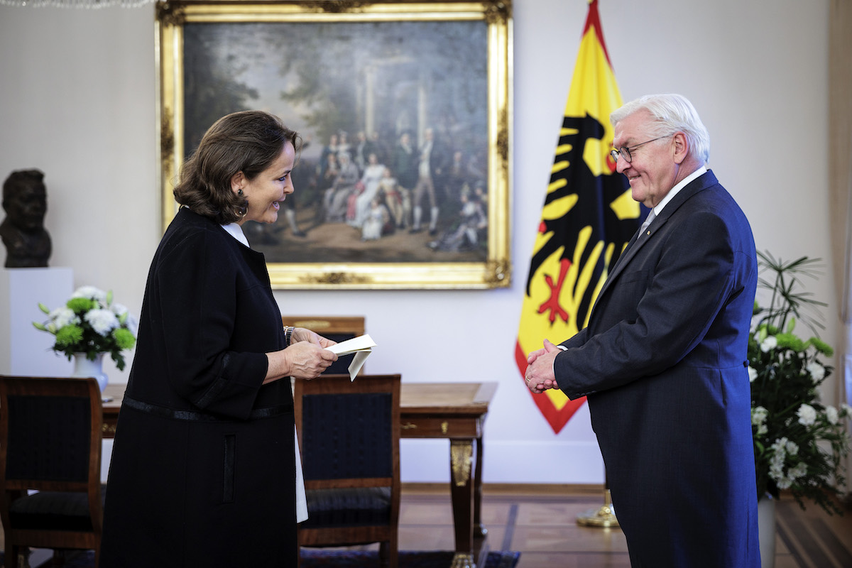 The new Ambassador of the Order of Malta to Germany presents her letters of credence