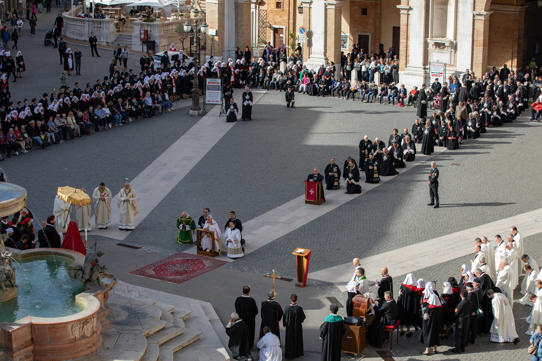 Die traditionelle Wallfahrt der drei italienischen Großpriorate des Malteserordens nach Loreto