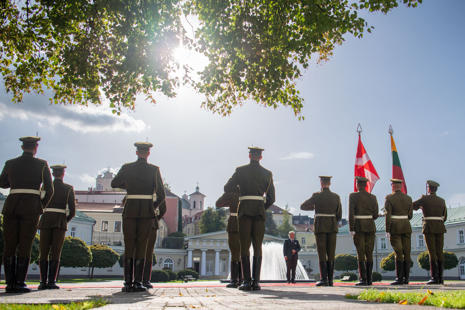 The Ambassador of the Sovereign Order of Malta to Lithuania presents his letters of credence