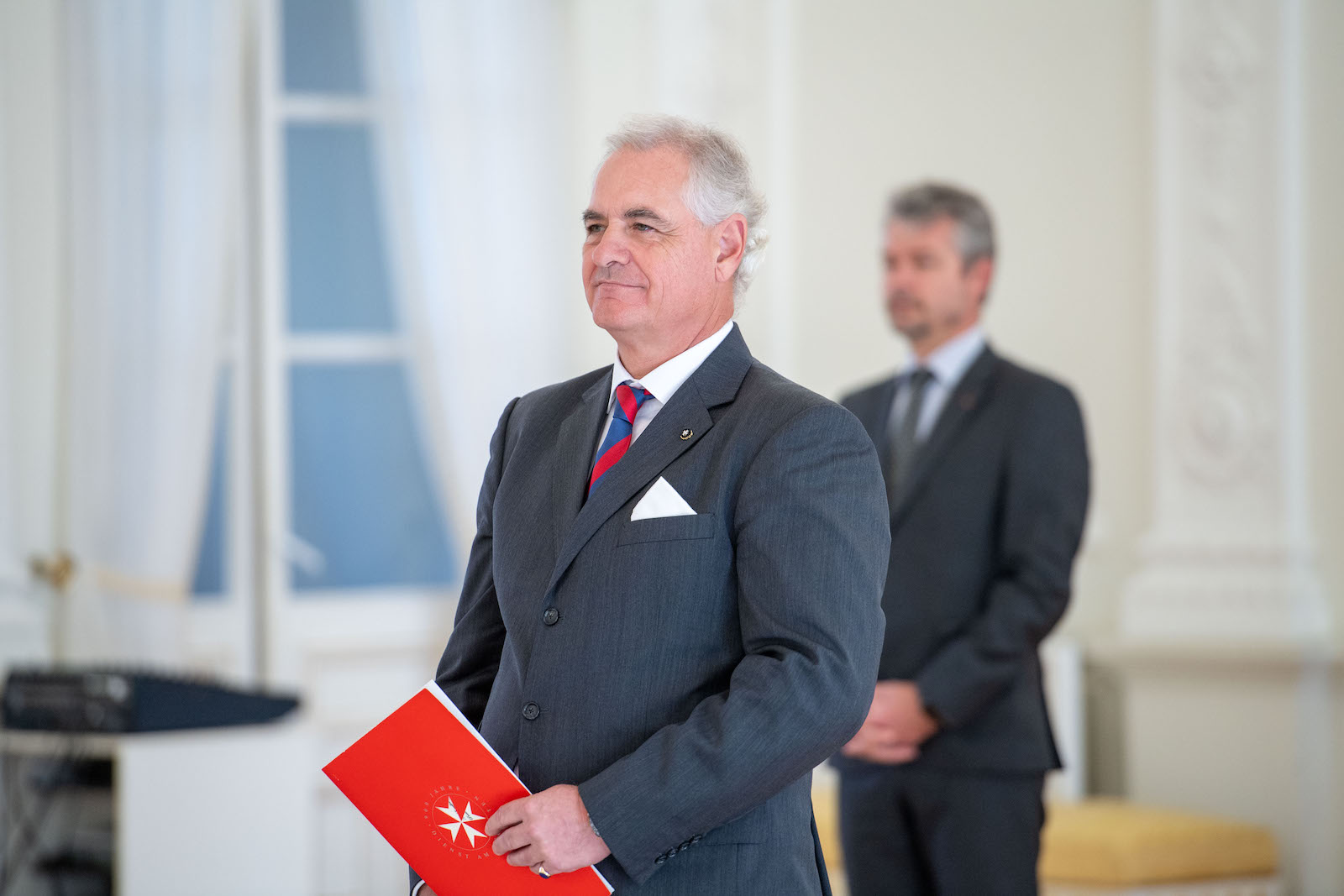 The Ambassador of the Sovereign Order of Malta to Lithuania presents his letters of credence