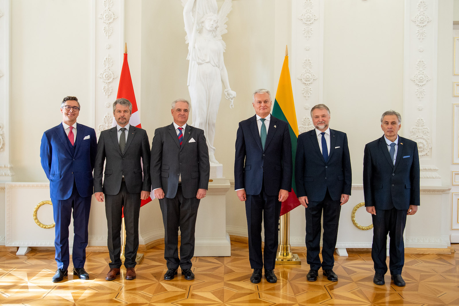 The Ambassador of the Sovereign Order of Malta to Lithuania presents his letters of credence