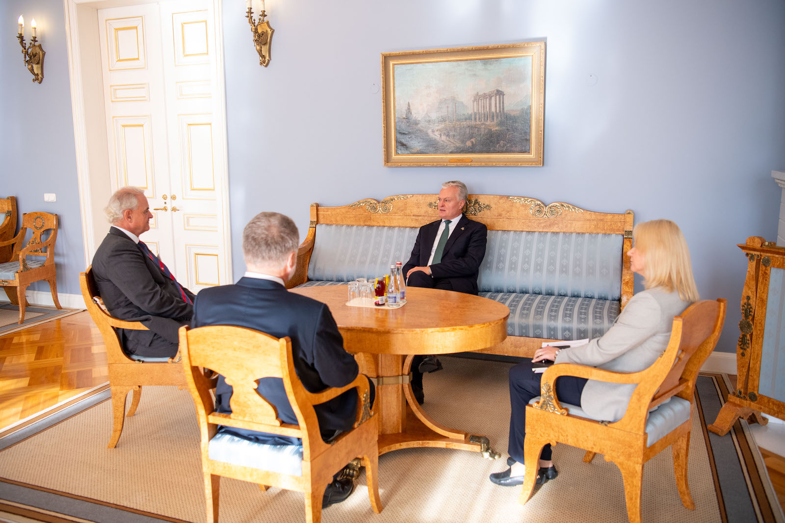 The Ambassador of the Sovereign Order of Malta to Lithuania presents his letters of credence