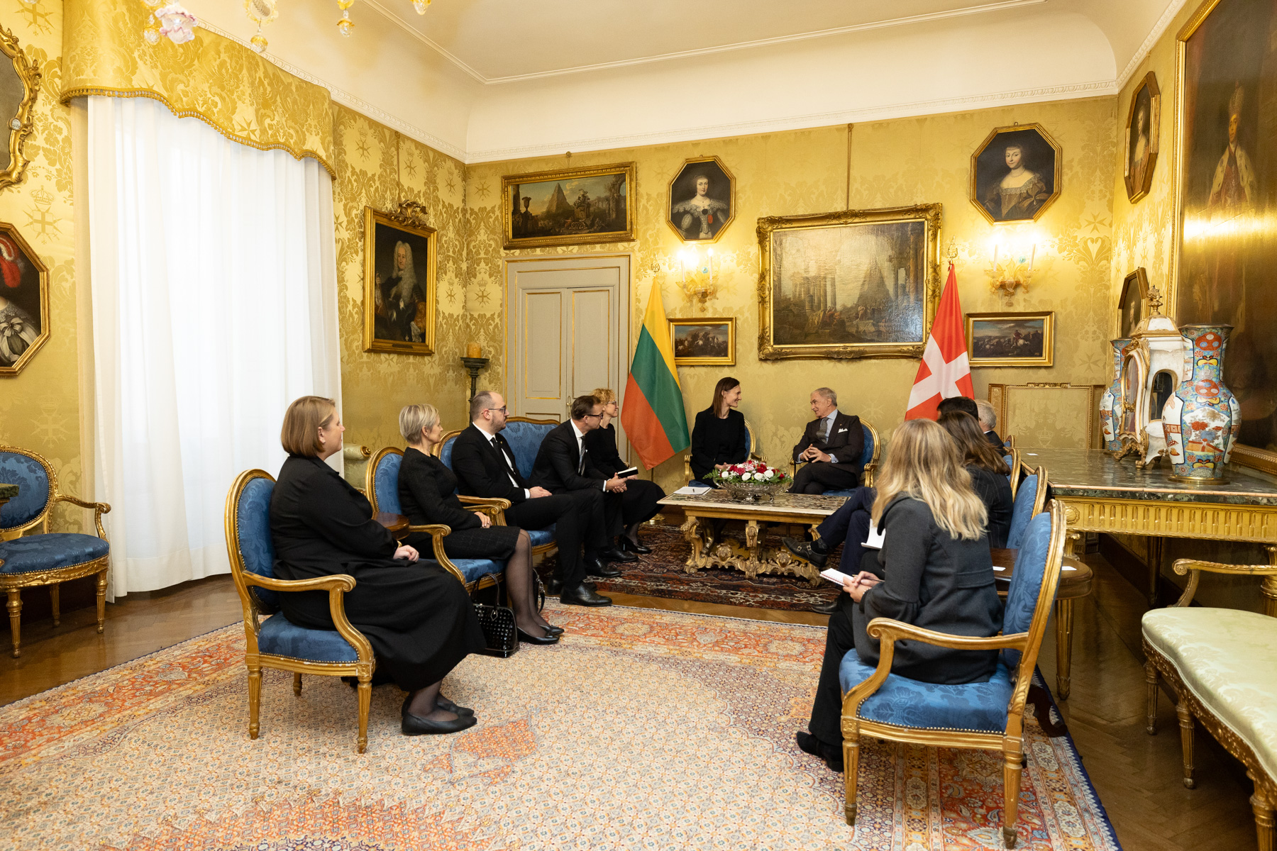 Treffen des Großkanzlers mit der Präsidentin des Parlaments der Republik Litauen
