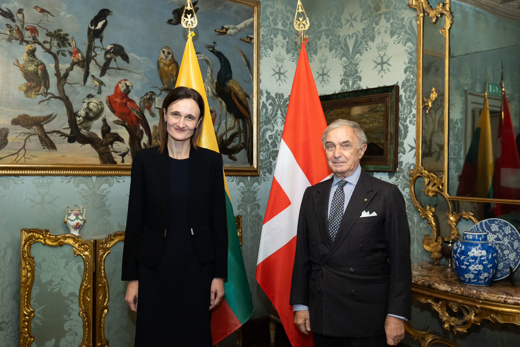 Il Gran Cancelliere incontra la Presidente del Parlamento della Repubblica di Lituania