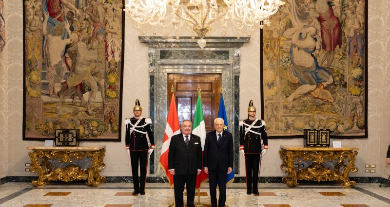 Offizieller Besuch der neuen Regierung des Souveränen Malteserordens bei Staatspräsident Sergio Mattarella